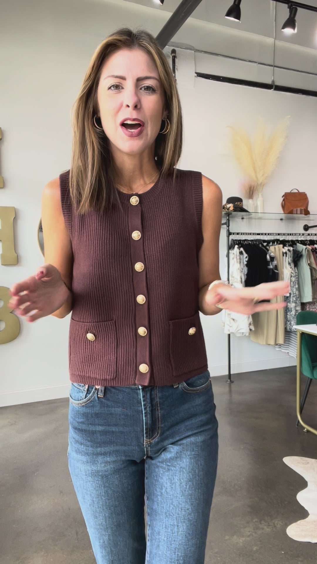 Steve Madden Aliyah Top - Chocolate