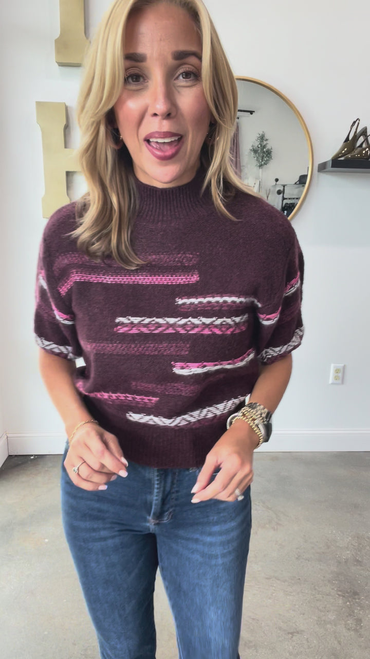 Steve Madden Ketra Sweater - Wine