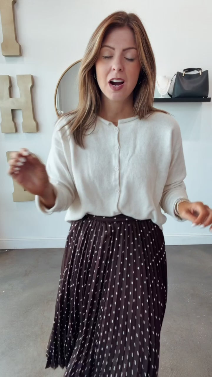 Button Front Cardigan - Cream