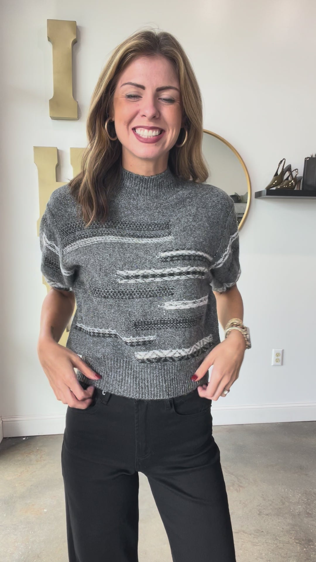 Steve Madden Ketra Sweater - Gray