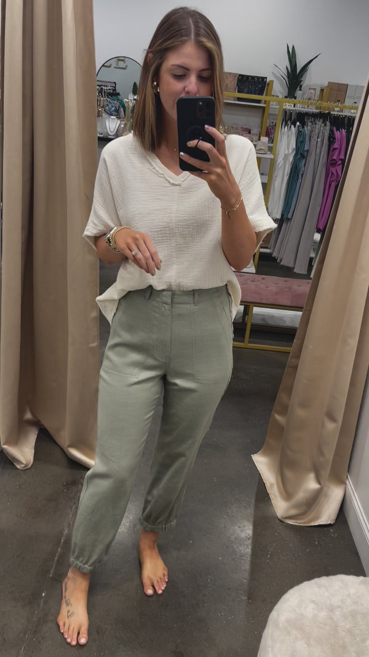 Steve Madden Hadia Pant - Warm Stone