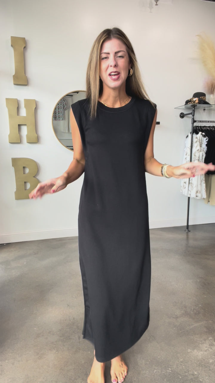 Shift Maxi Dress - Black
