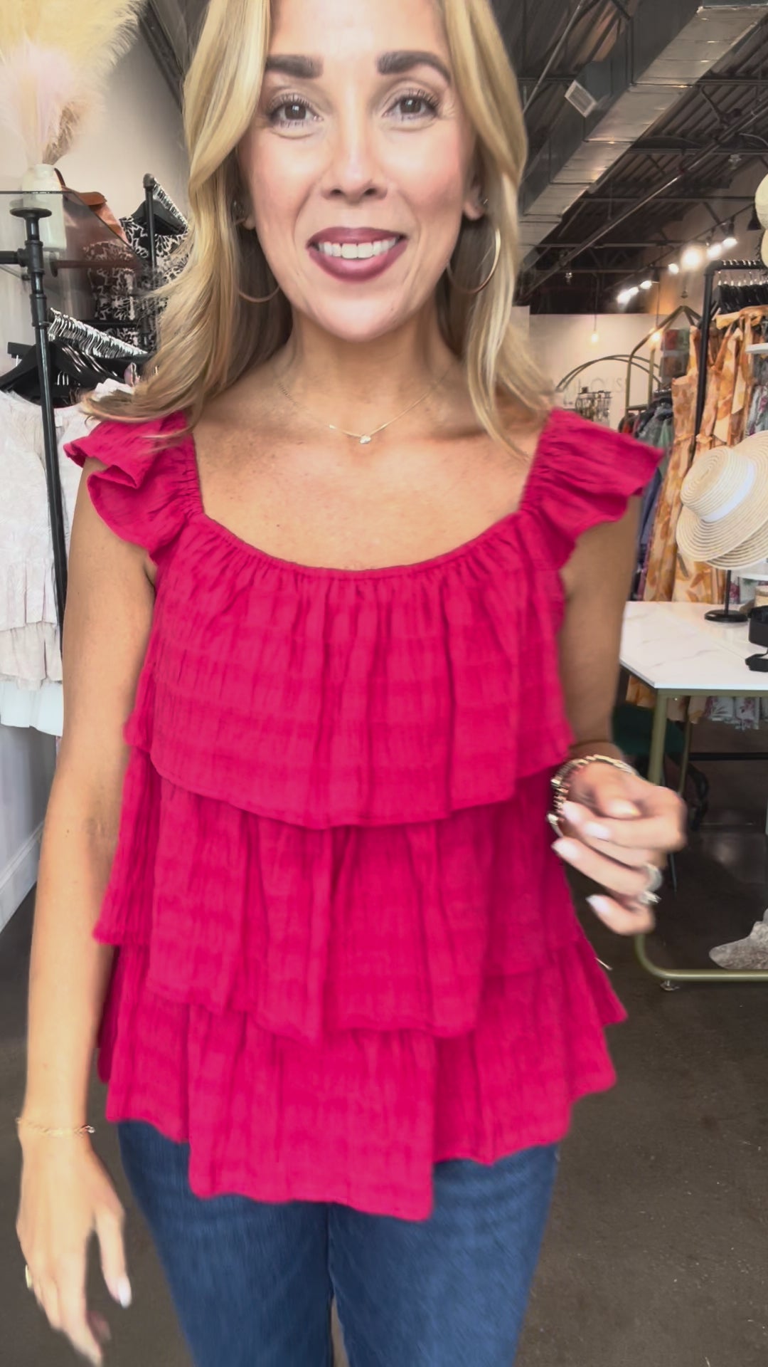 Tiered Top - Red