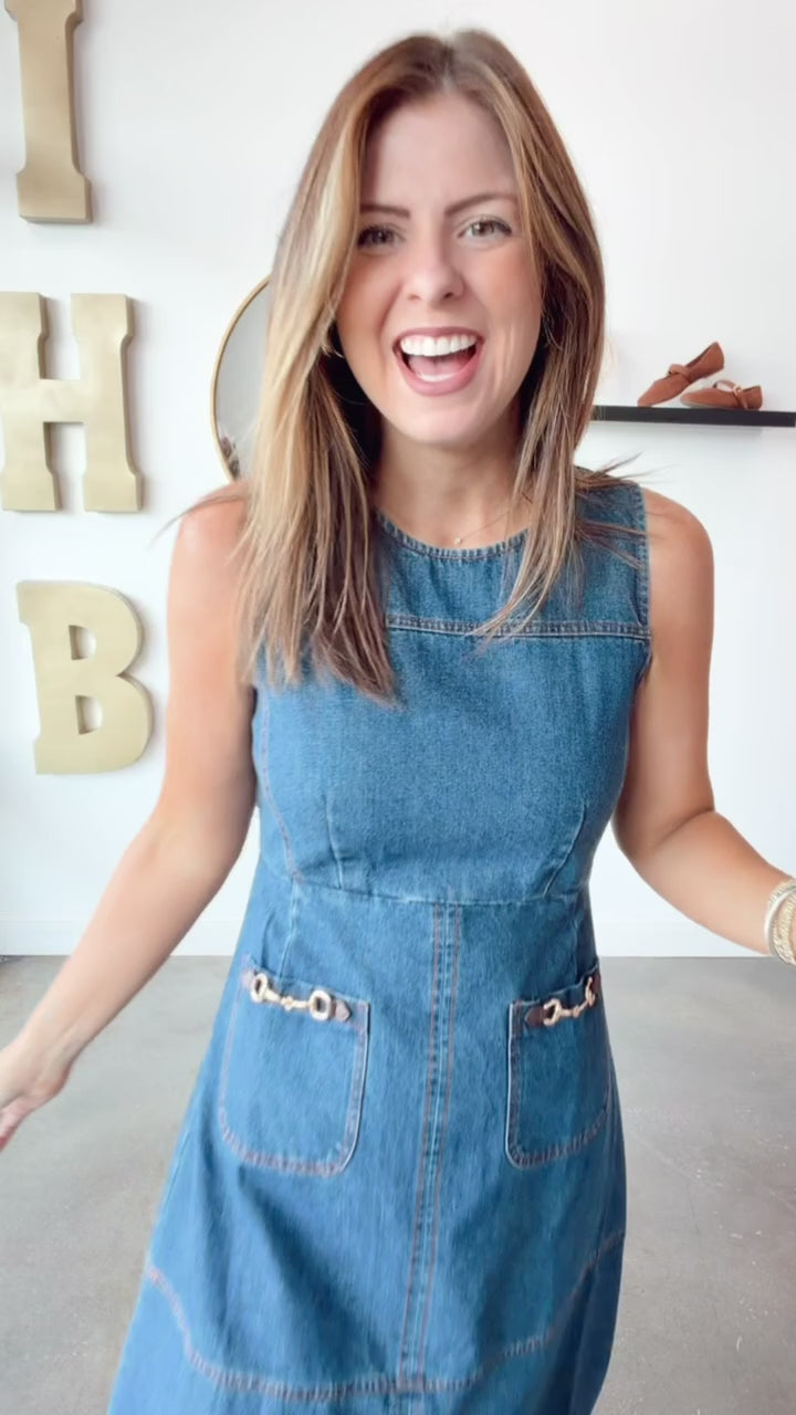 Denim Midi Dress