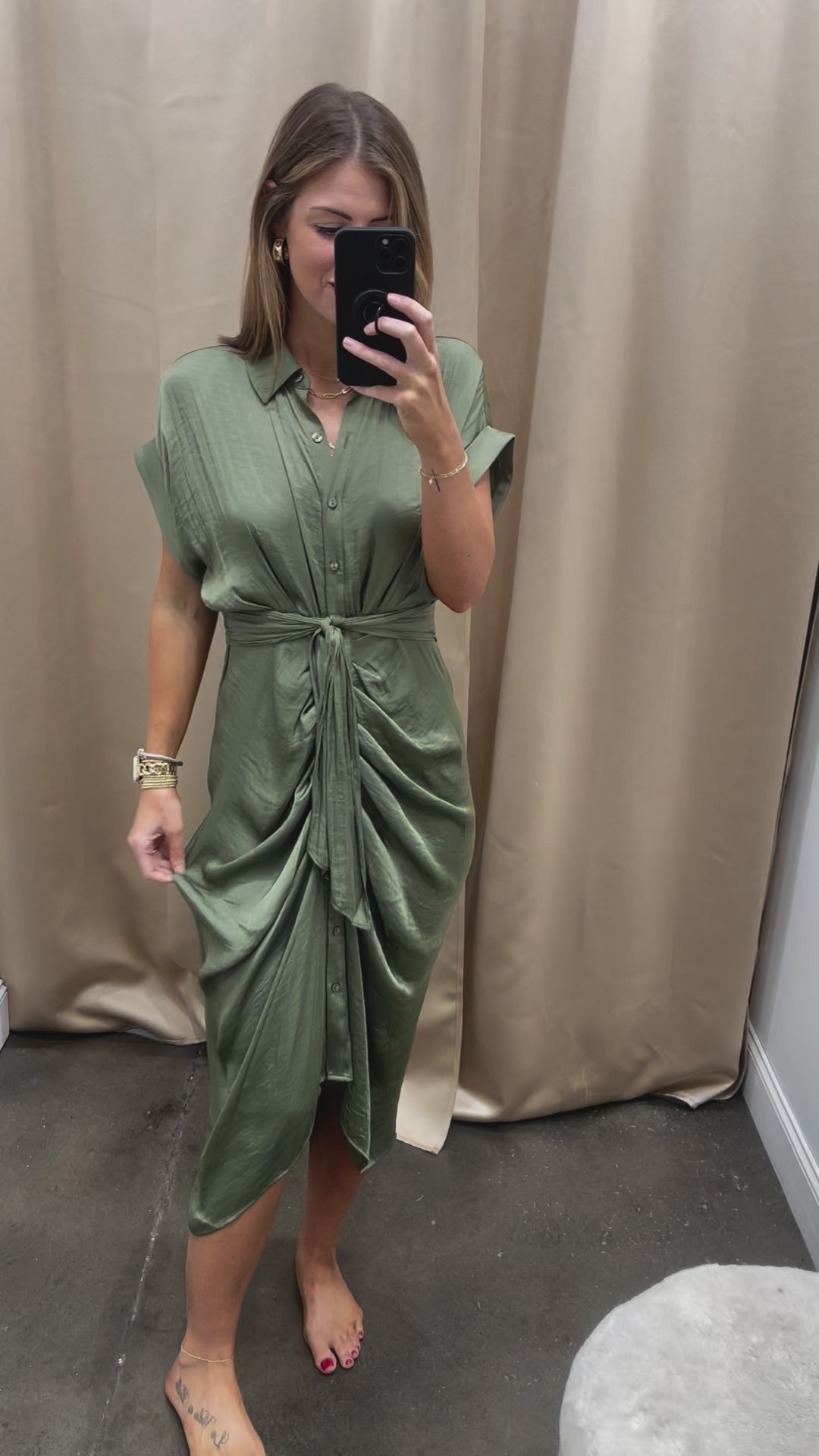 Steve Madden Tori Dress - Dusty Olive