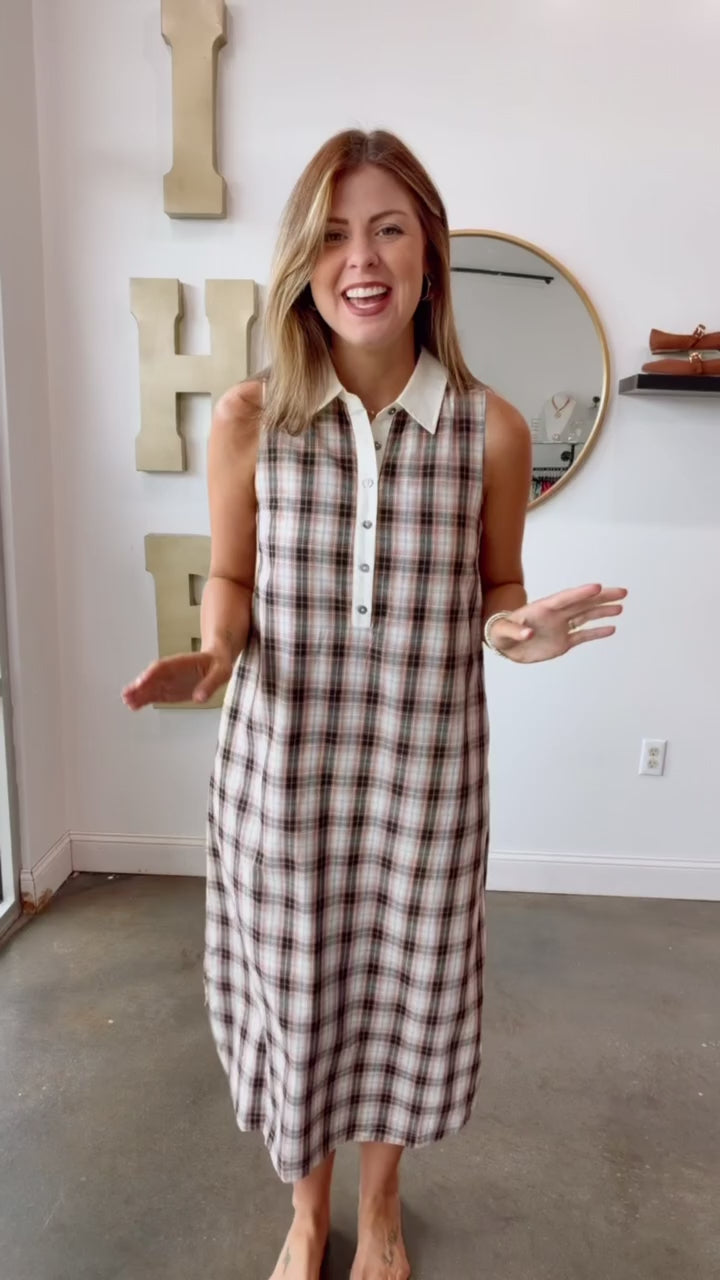 Plaid Maxi Dress
