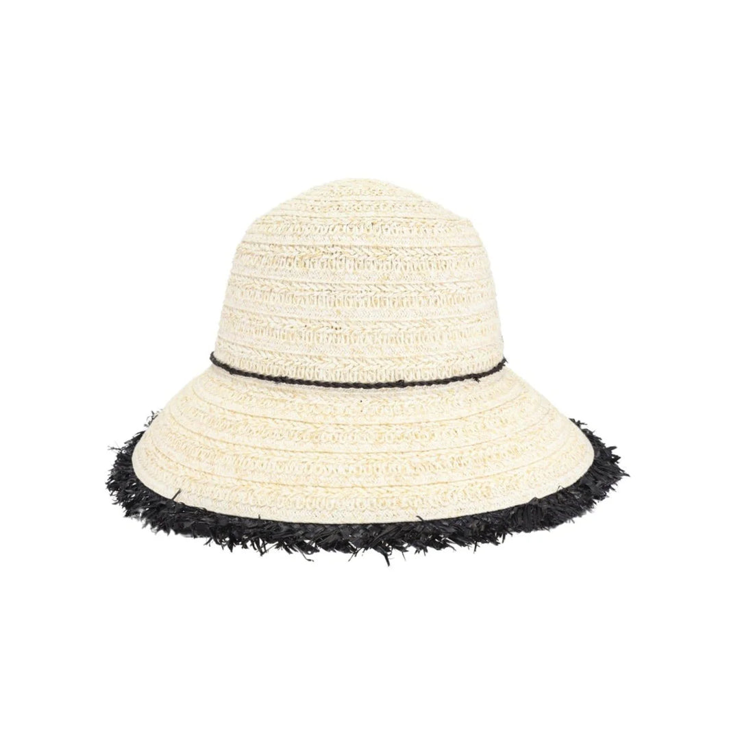 Luisa Fringe Trim Cloche Hat