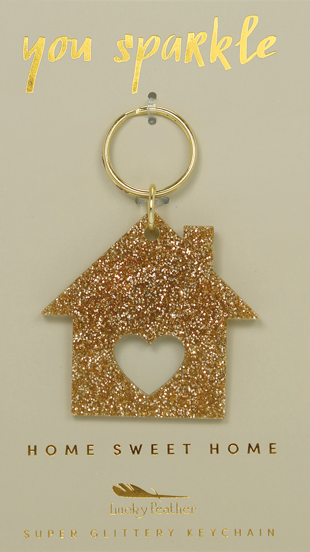 Glitter Keychain - HOUSE