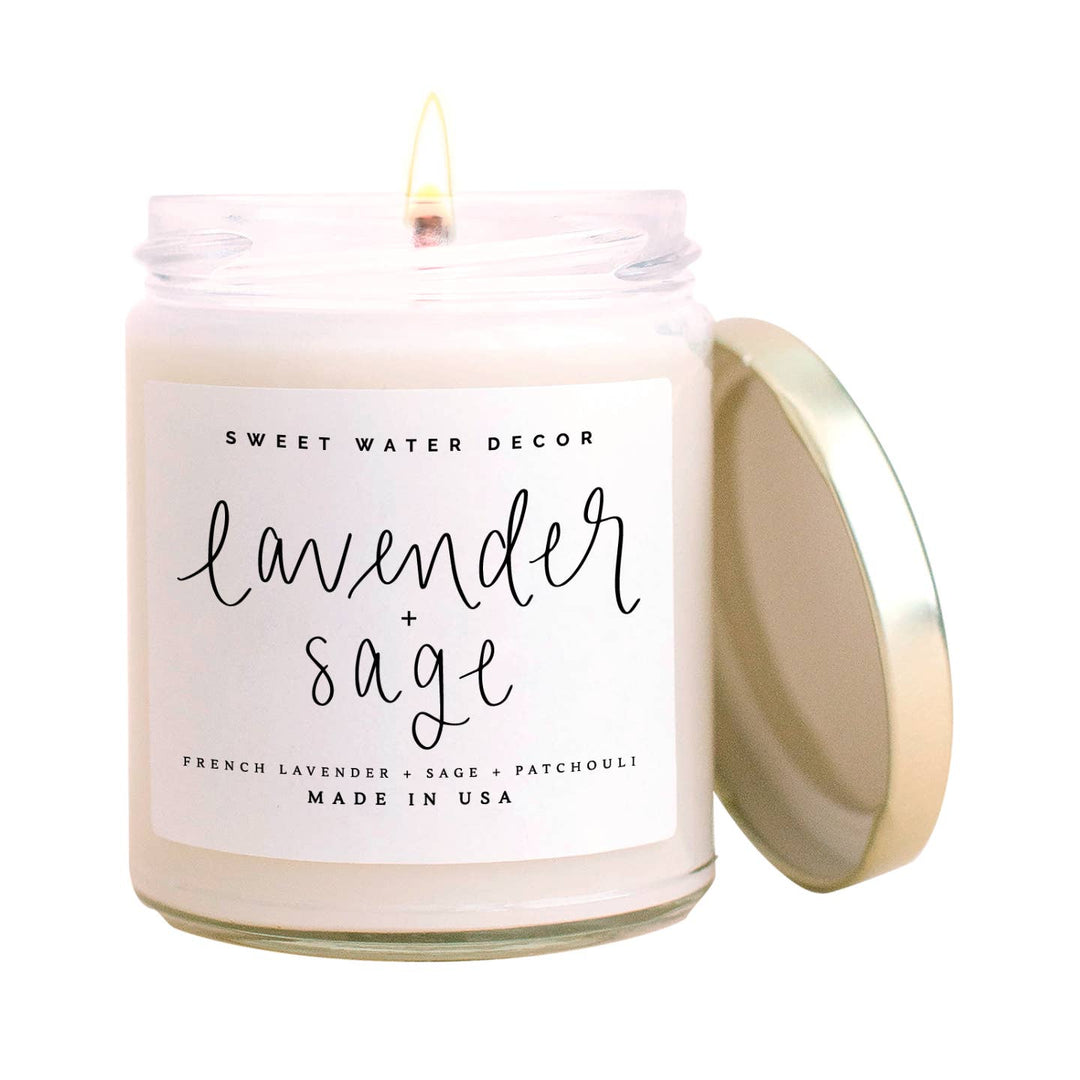 Lavender and Sage Soy Candle
