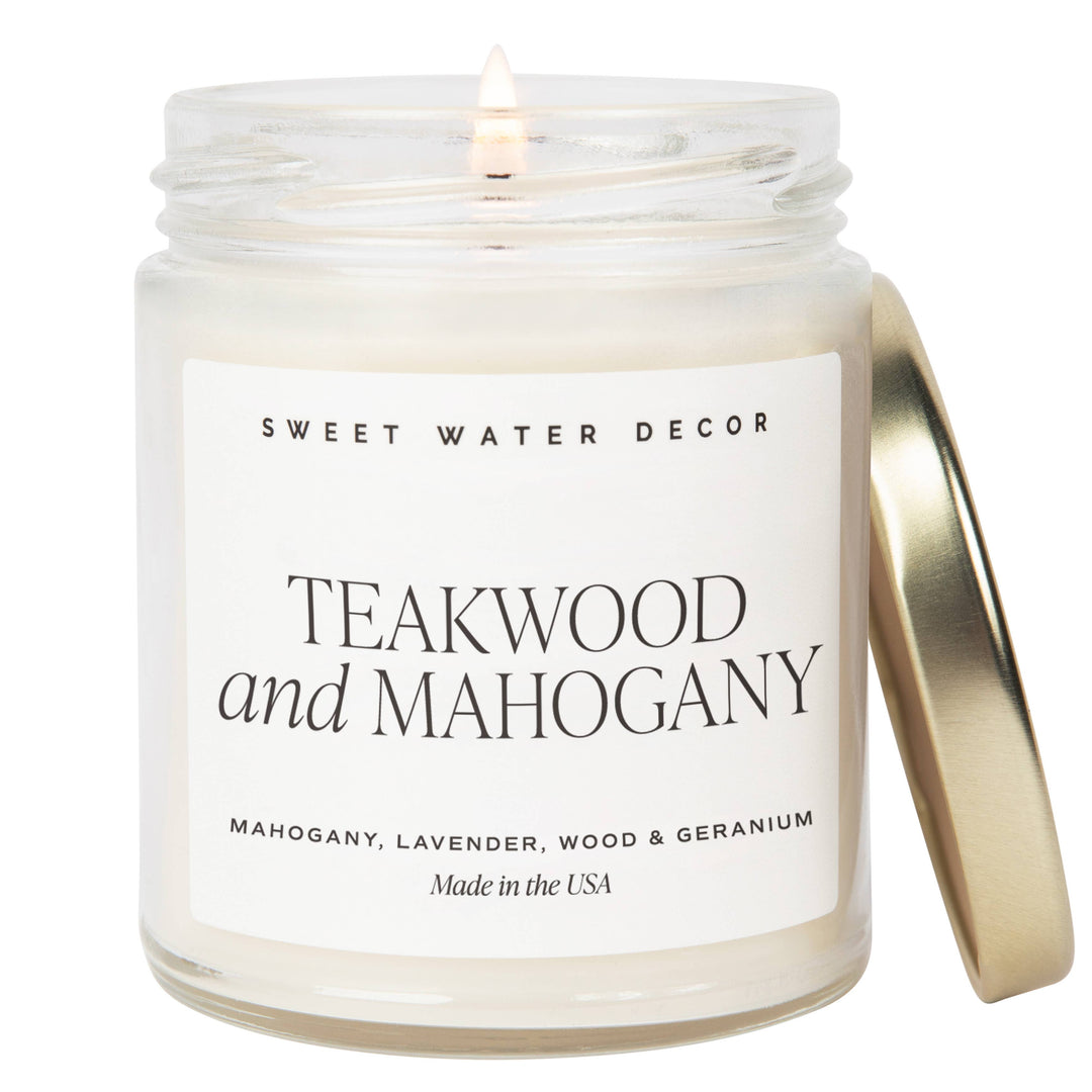 Teakwood and Mahogany Soy Candle