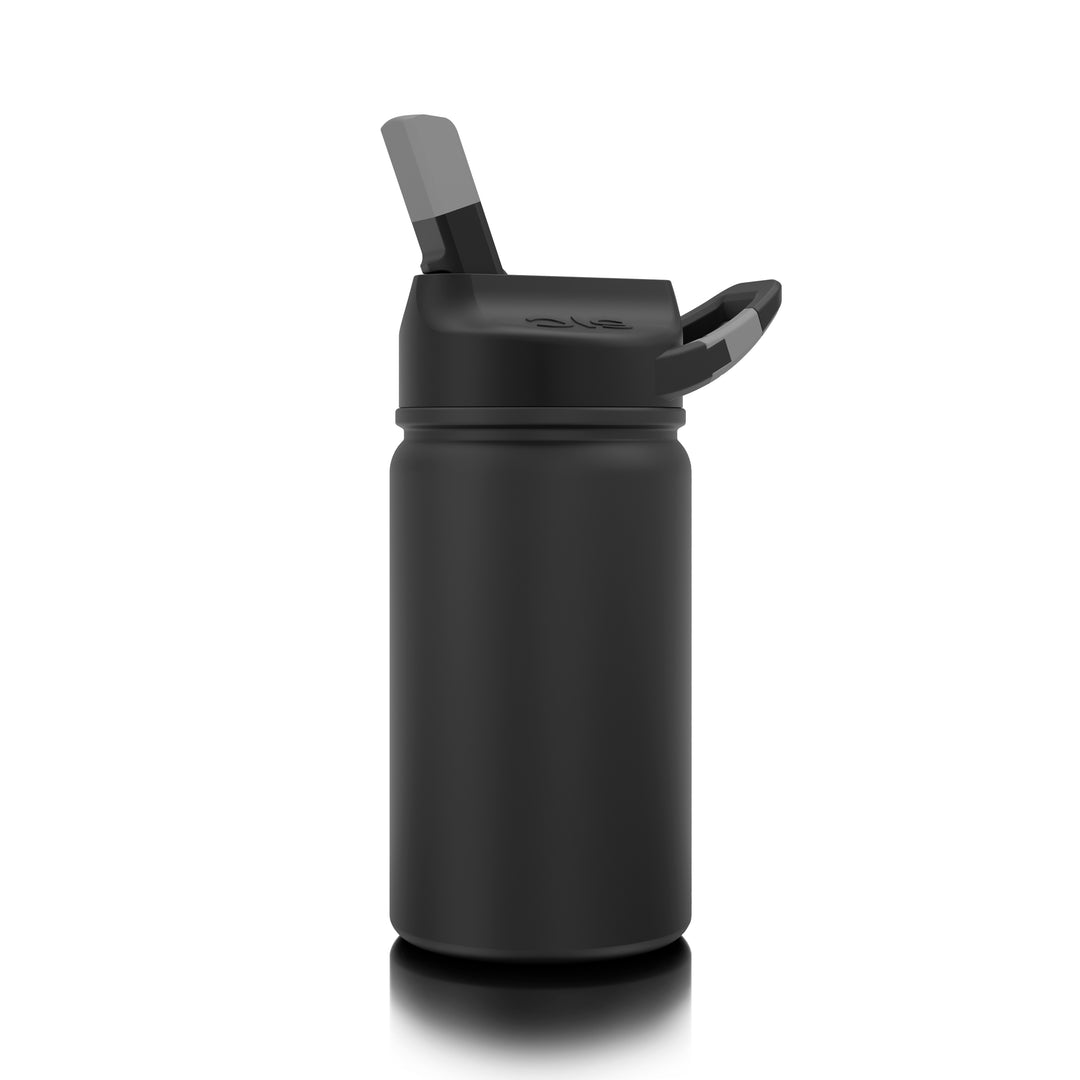 SIC 12 ounce Stainless Steel Kids Water Bottle - Tuff Black