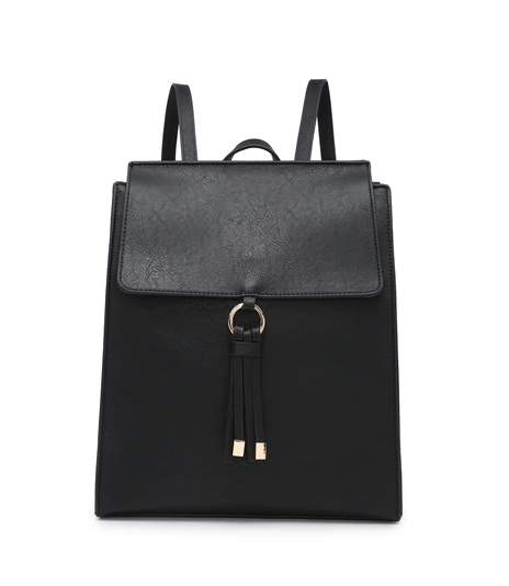 Structured Backpack with Tassel