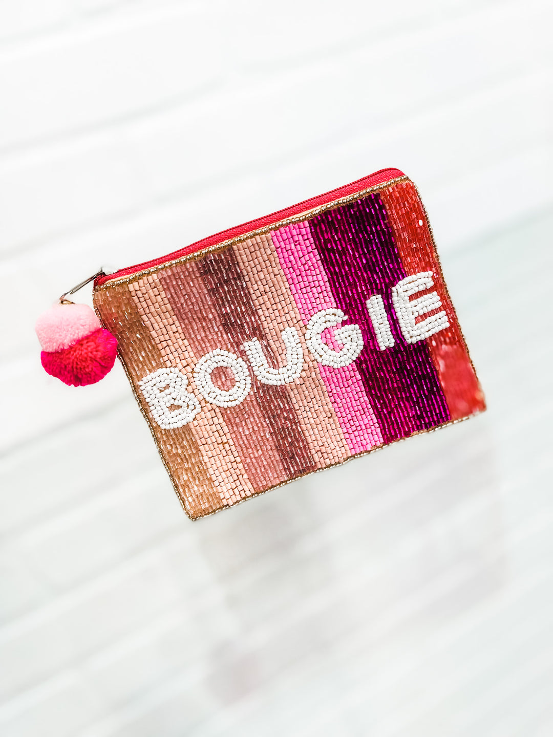 Beaded Coin Pouch - Bougie