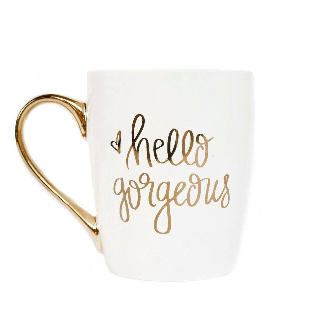 Hello Gorgeous Gold Coffee Mug