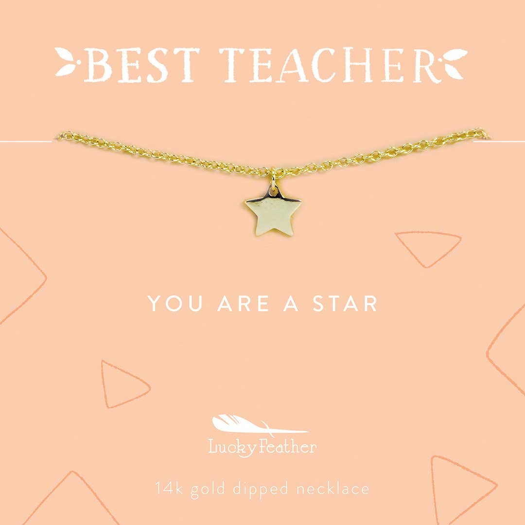 You are a Star Teacher Necklace
